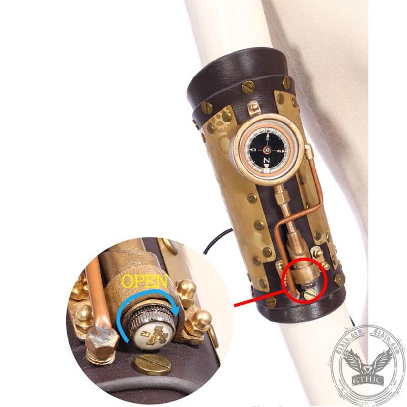 Led Compass Steampunk Arm Bracer