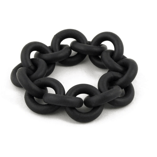 Handmade Rubber Bangles for / Punk Black Female Accessories