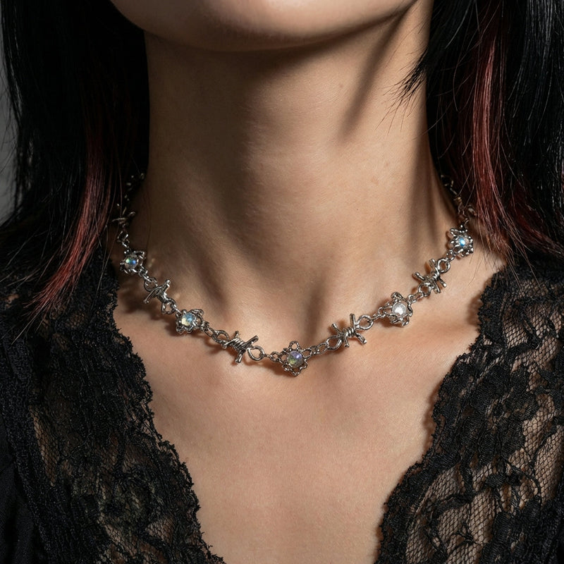 Opal Barb Necklace