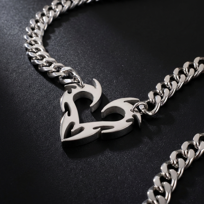 Barb Heart Necklace