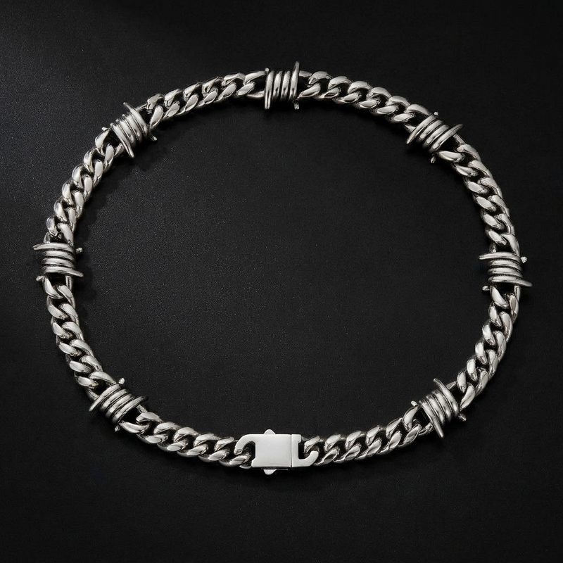 9mm Barb Wire Cuban Chain