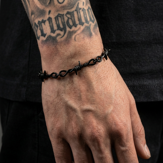 Black Barbed Wire Bracelet