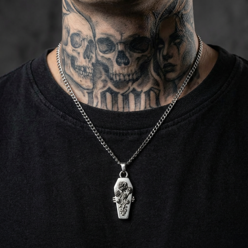 Coffin Locket Necklace