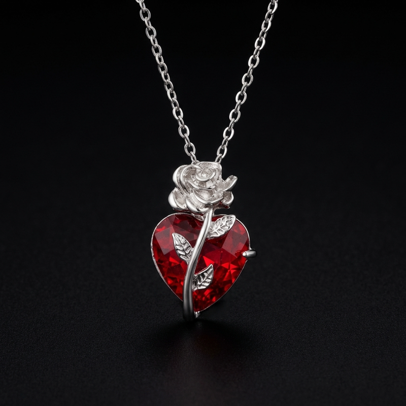 Blood Rose Necklace