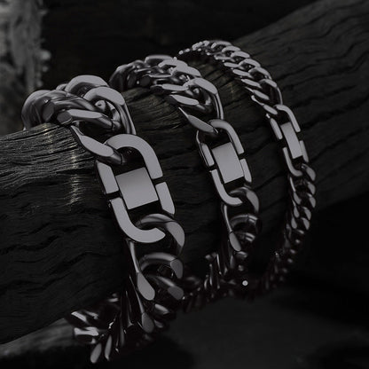 Miami Cuban Link Chain Bracelet for in Stainless Steel