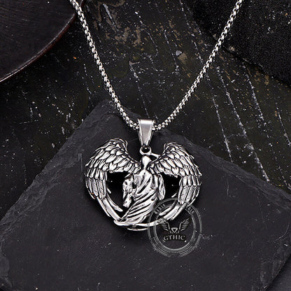 Hip Hop Scythe Grim Reaper Stainless Steel Pendant