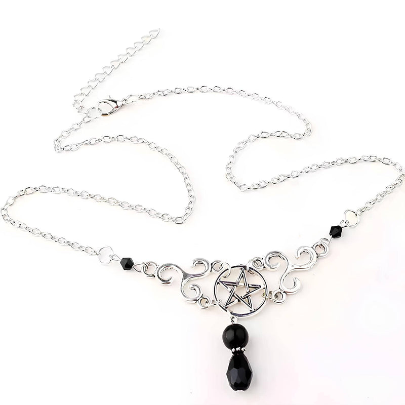 Pentacle Celtic Triskele Necklace