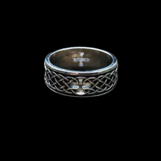 Infinity Celtic Knot Cross Ring