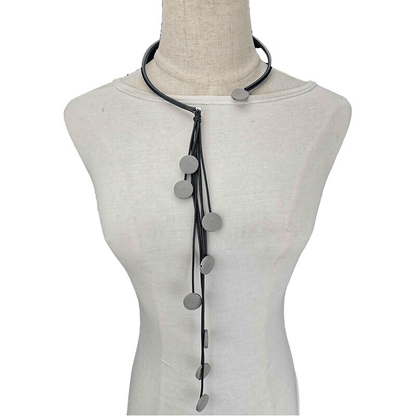 Interesting Tassel Long Rubber Necklaces / Handmade Original Wood Female Accessories