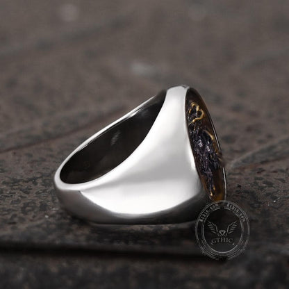 Jesus Portrait Stainless Steel Ring