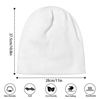 Terrible White Skull Print Warm Knitted Beanies Hat