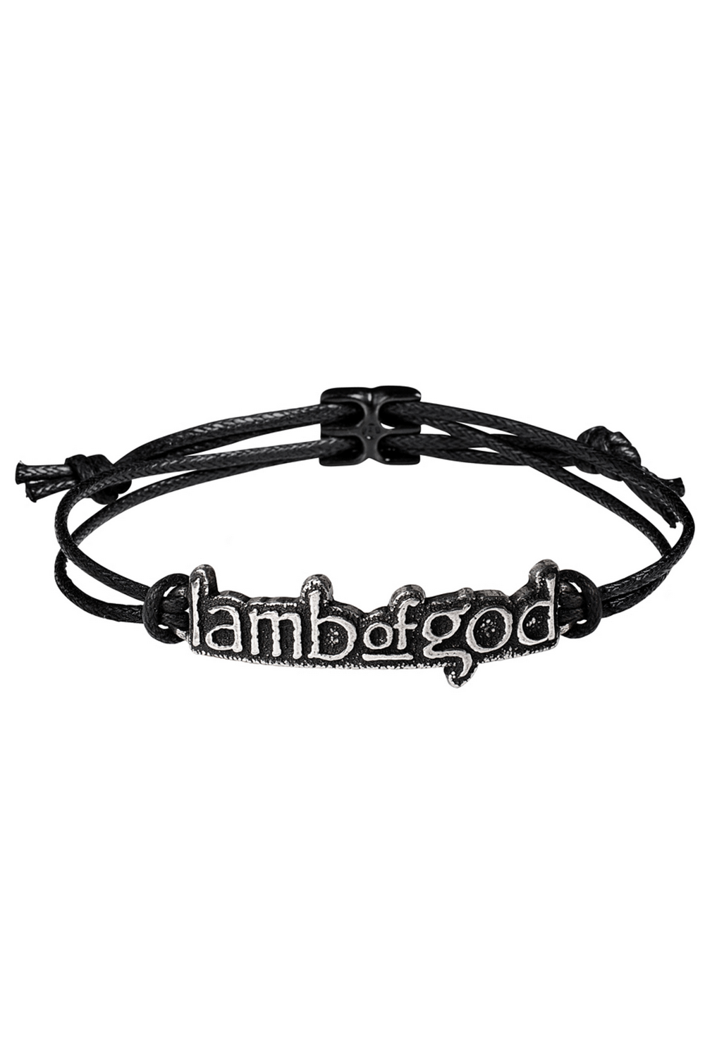 Lamb of God Logo Adjustable Waxed Cord Bracelet