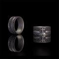 Last Supper Cross Sterling Silver Christian Ring