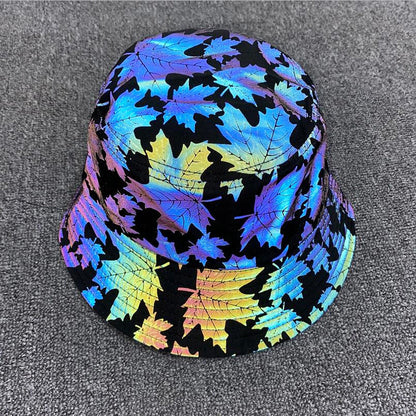 Lightning Colorful Pattern Reflective Bucket Hat