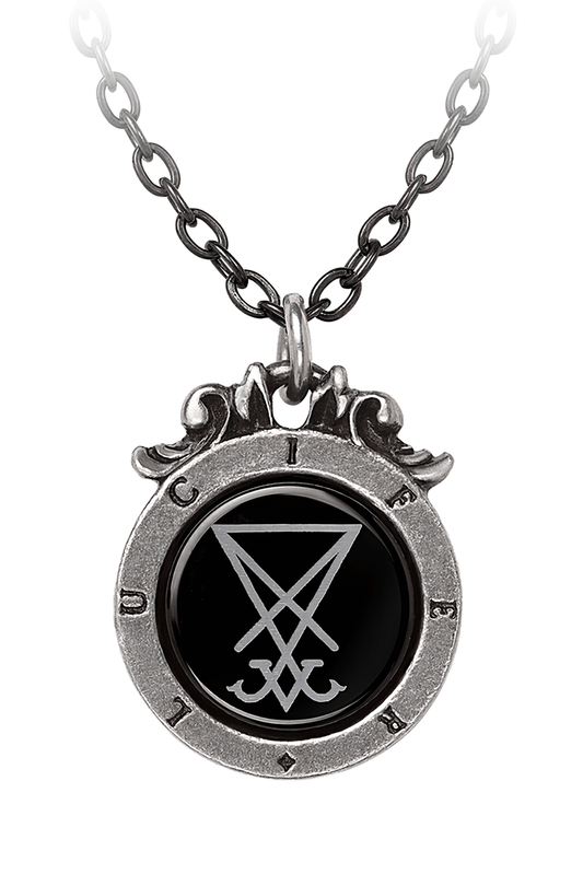 Lucifer's Seal Pendant With Occult Symbol and Satanic Design