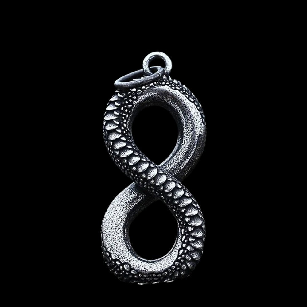 Lucky 8 Snake Pendant