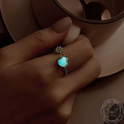 Luminous Firefly Sterling Silver Ring