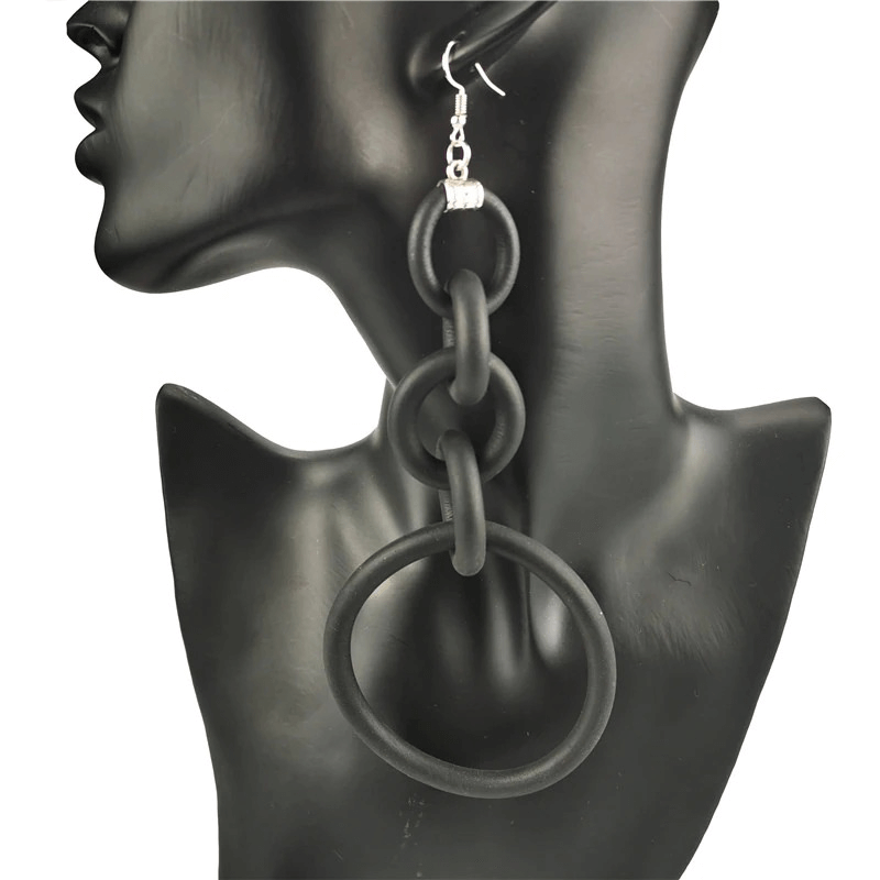 Big Drop Earrings for / Designer Handmade Long Silicone Earrings