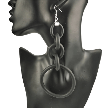 Big Drop Earrings for / Designer Handmade Long Silicone Earrings