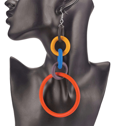Big Drop Earrings for / Designer Handmade Long Silicone Earrings