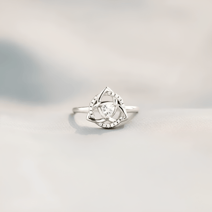 Whispers of Protection: Mystical Triquetra Elegance Ring