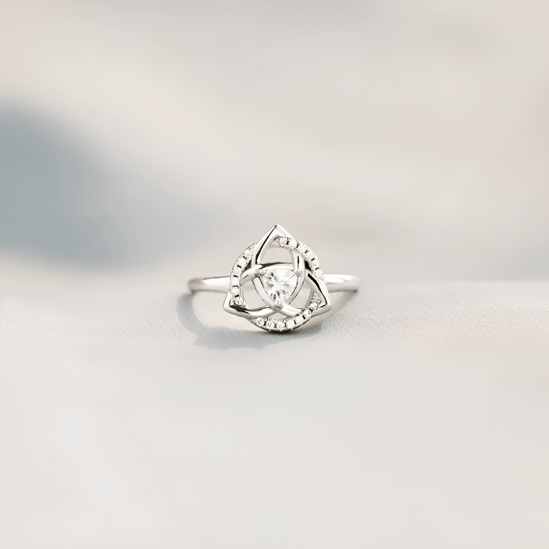Whispers of Protection: Mystical Triquetra Elegance Ring