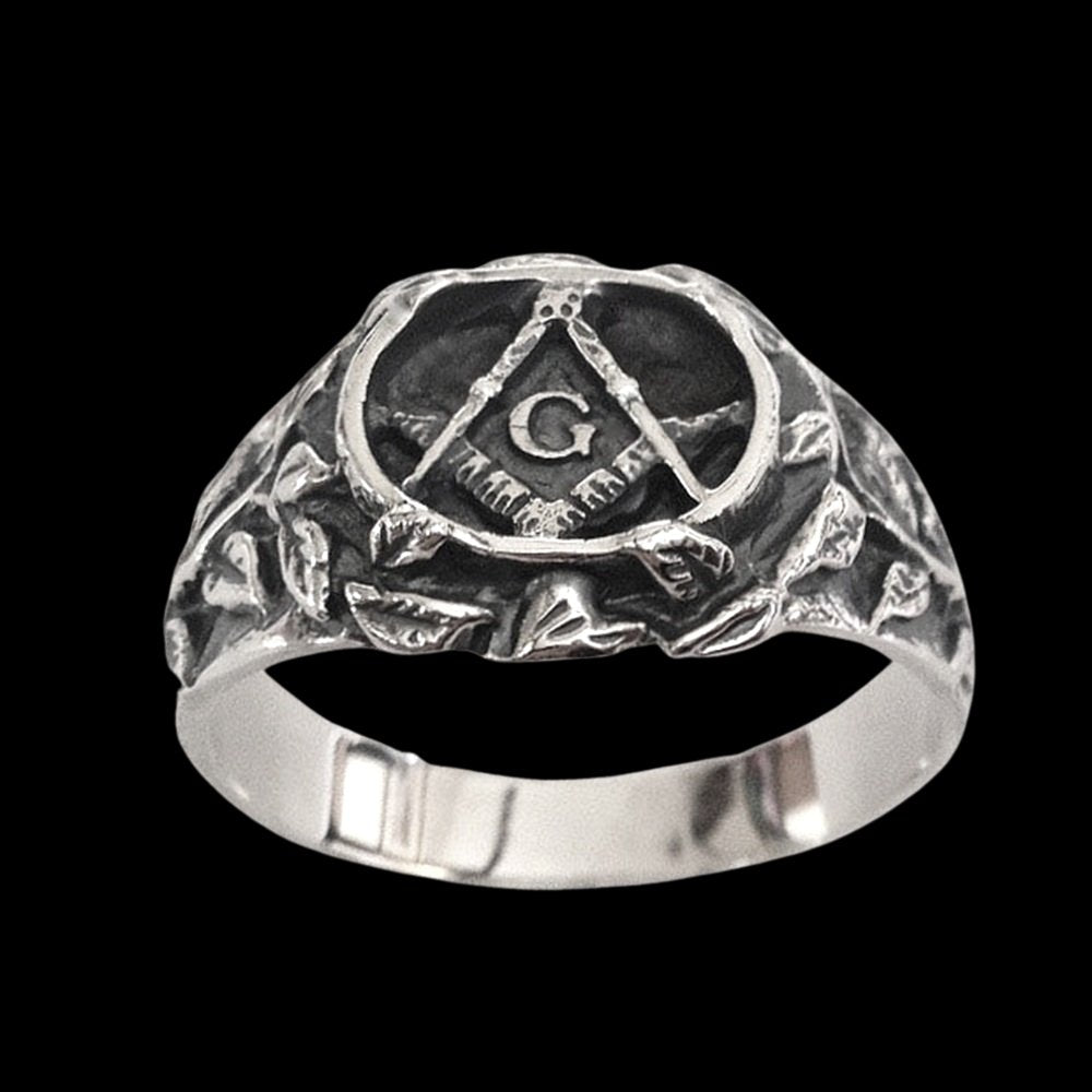 Masonic Square and Compasses Ring