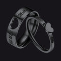 Personalized His and Hers Matching Promise Rings for Couple