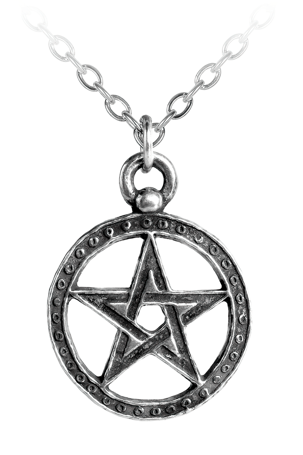 Medieval Style Dante's Hex Pentagram Pendant With Circle