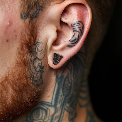 Punk Crown Skull Stud Earrings for Halloween Gift