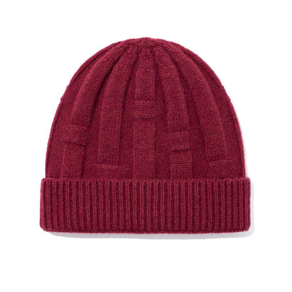’s Wool Knitted Beanie Hats