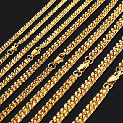 Miami Cuban Stainless Steel Choker Chain Necklace
