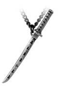 Miniature Samurai Katana Pendant With Engraving