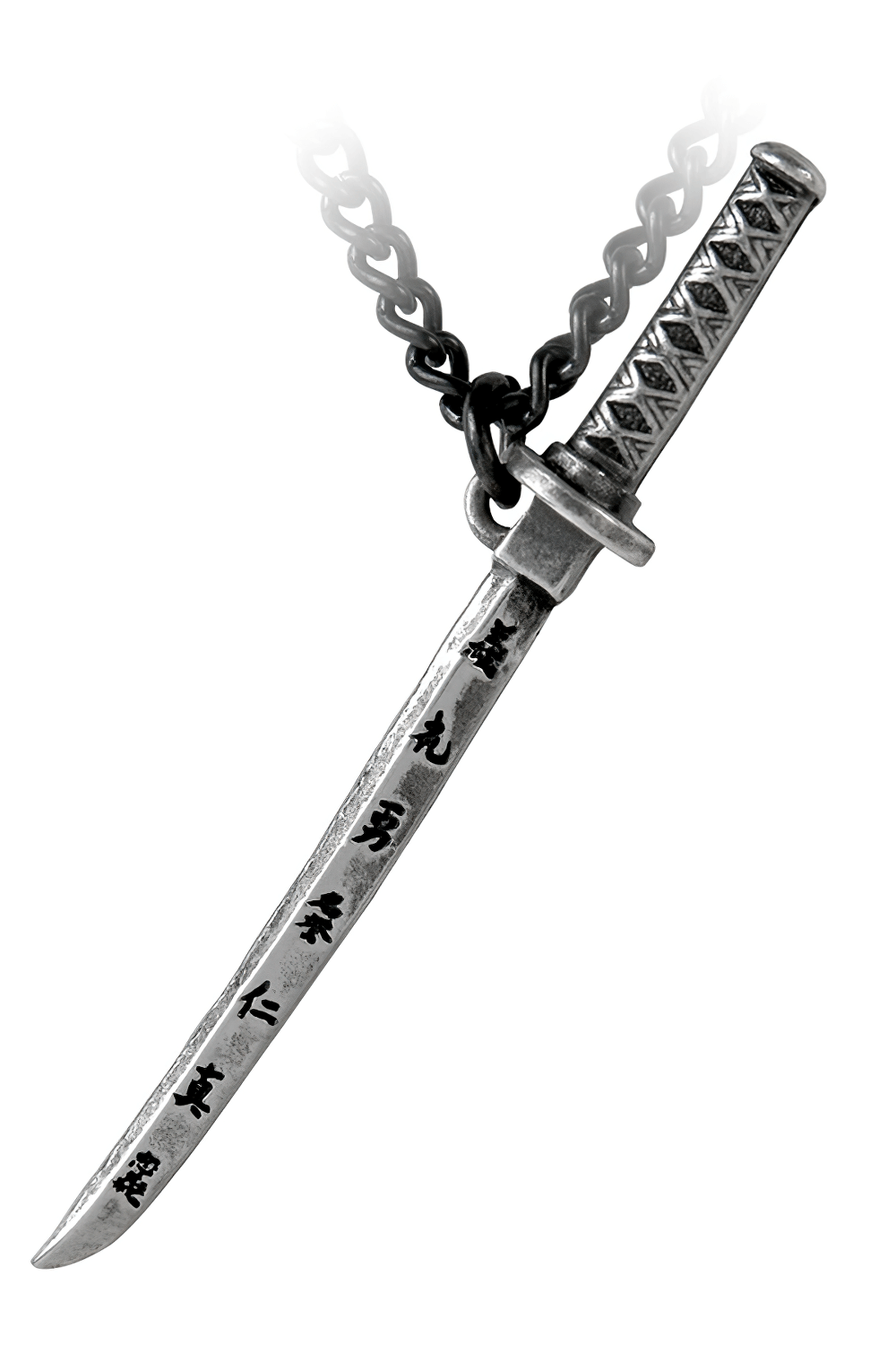 Miniature Samurai Katana Pendant With Engraving