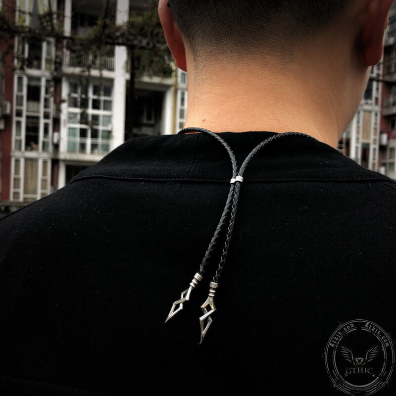 Minimalist Arrowhead Sterling Silver Bolo Tie