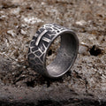 Minimalist Retro Texture Cross Stainless Steel Ring