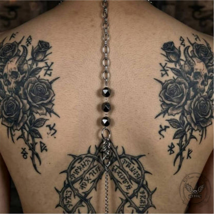 Multi-layered Studded Punk Stainless Steel Clavicle Necklace