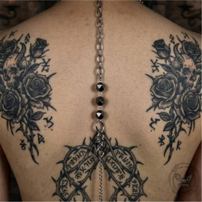 Multi-layered Studded Punk Stainless Steel Clavicle Necklace