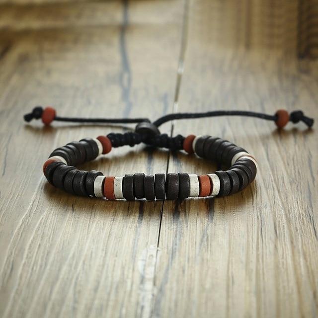 Natural Stone Beaded Bracelets for and / Adjustable Length Multi Color Beads