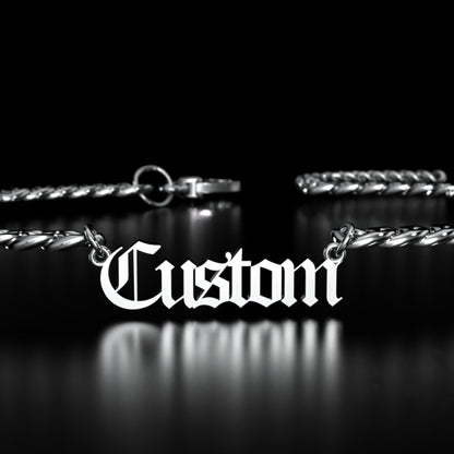 Barb Wire Cuban Personalized Chain