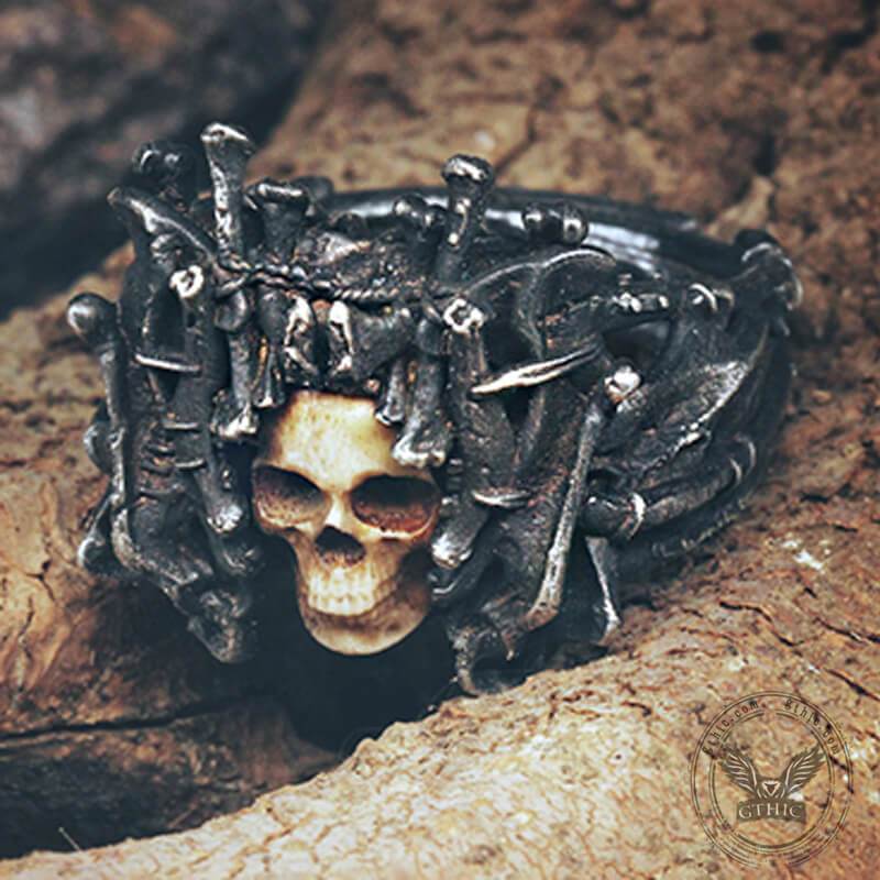 Night’s Watch Sterling Silver Skull Ring