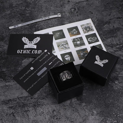 Nine-tailed Fox Celtic Knot Stainless Steel Ring