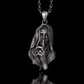 No Speak Sterling Silver Witch Pendant