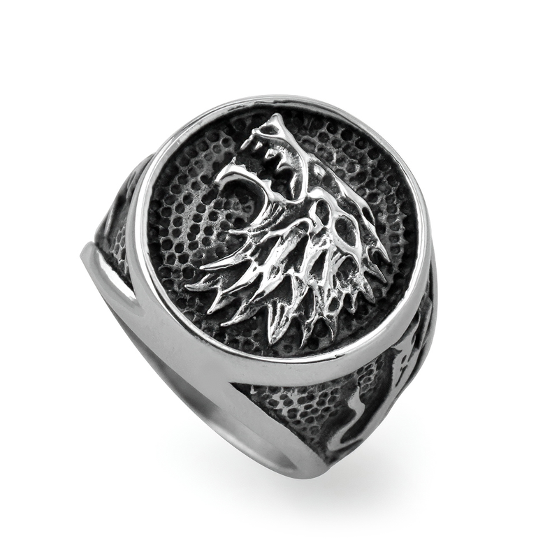 Nordic Wolf Stainless Steel Rings / Retro Style and Jewelry