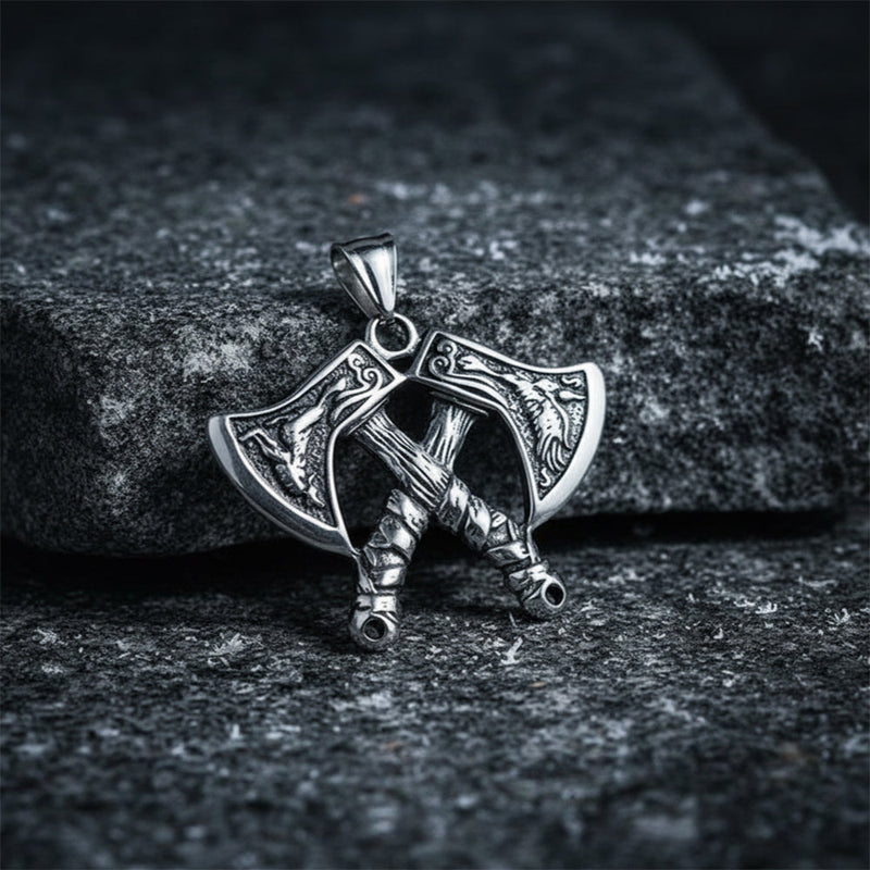 Nordic Axe Stainless Steel Viking Pendant
