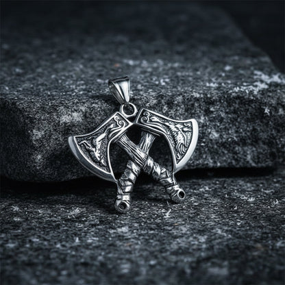 Nordic Axe Stainless Steel Viking Pendant