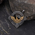 Nordic Odin Raven Stainless Steel Viking Pendant