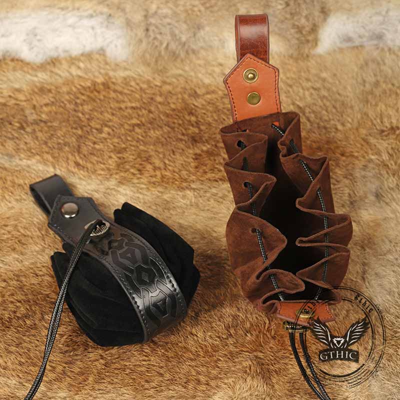Nordic Retro Patterned Pouch Drawstring Waist Bag