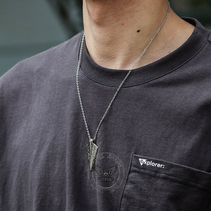 Nordic Spear of Odin Stainless Steel Viking Pendant