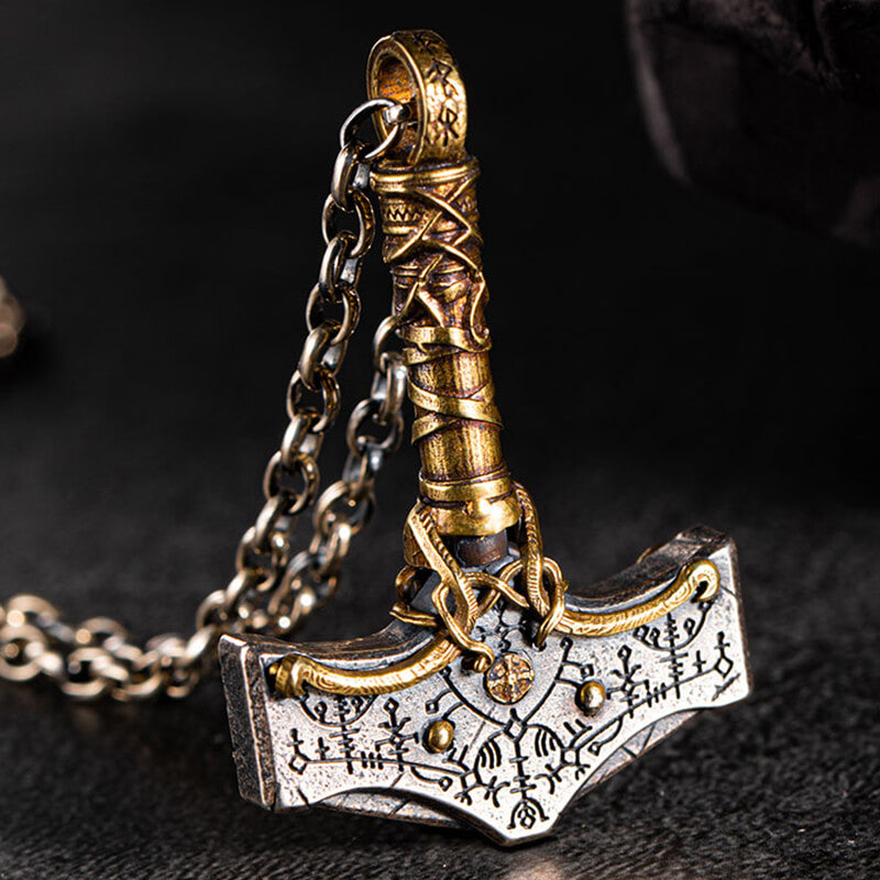 Nordic Thor’s Hammer Sterling Silver Viking Pendant